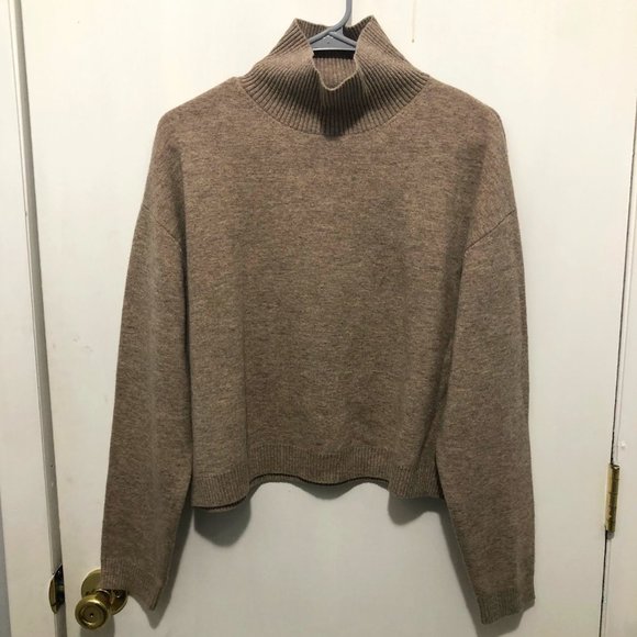 & Other Stories Sweaters - & Other Stories Mock Neck Boxy Cropped Sweater